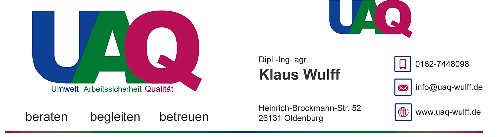 Umwelt Arbeitssicherheit Qualitätsmanagement Wulff VK 1