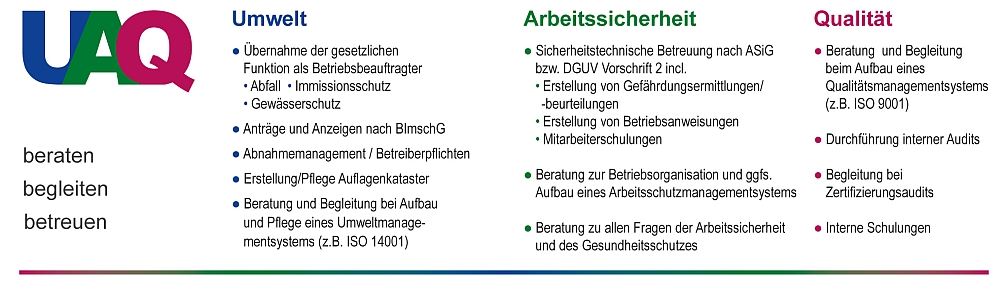 Umwelt Arbeitssicherheit Qualitätsmanagement Wulff VK 2